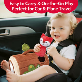 CuteZone travel-friendly tree stump keeps pieces organized on the go
