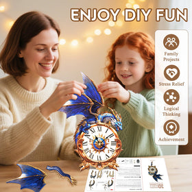 Cutywood wooden-clock-kit-for-adults offers hands-on learning and a decorative centerpiece