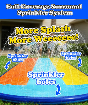 CVICOE thickened PVC water slide resists punctures for durable seasons of fun.