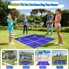 CWLAKON stakes secure the mat on uneven outdoor surfaces.