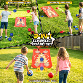 CWLAKON ball ramp and board ready for arcade style play outdoors