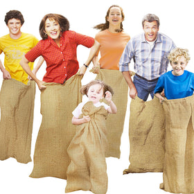 CWLAKON burlap sack race bags 6-pack for outdoor fun