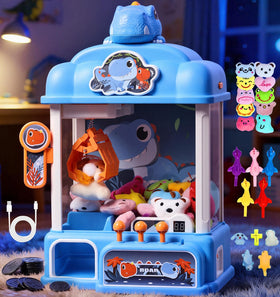 CWLAKON claw machine front view shows arcade-style design for kids' play.