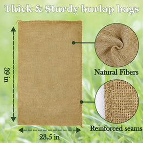 CWLAKON multi-purpose burlap bags for storage or decor