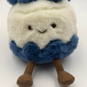 CWZY compact 8-inch plush, easy to travel with and display on a shelf.