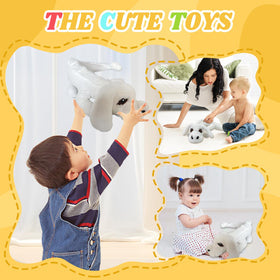 CWZY Falkor plush white hair texture highlights premium feel and cozy touch.