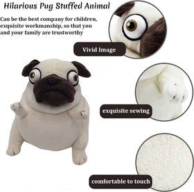 CWZY weirdo pug face plush displaying quirky charm for gifting.
