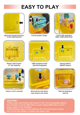 cxjoigxi gift-ready claw machine for kids at parties