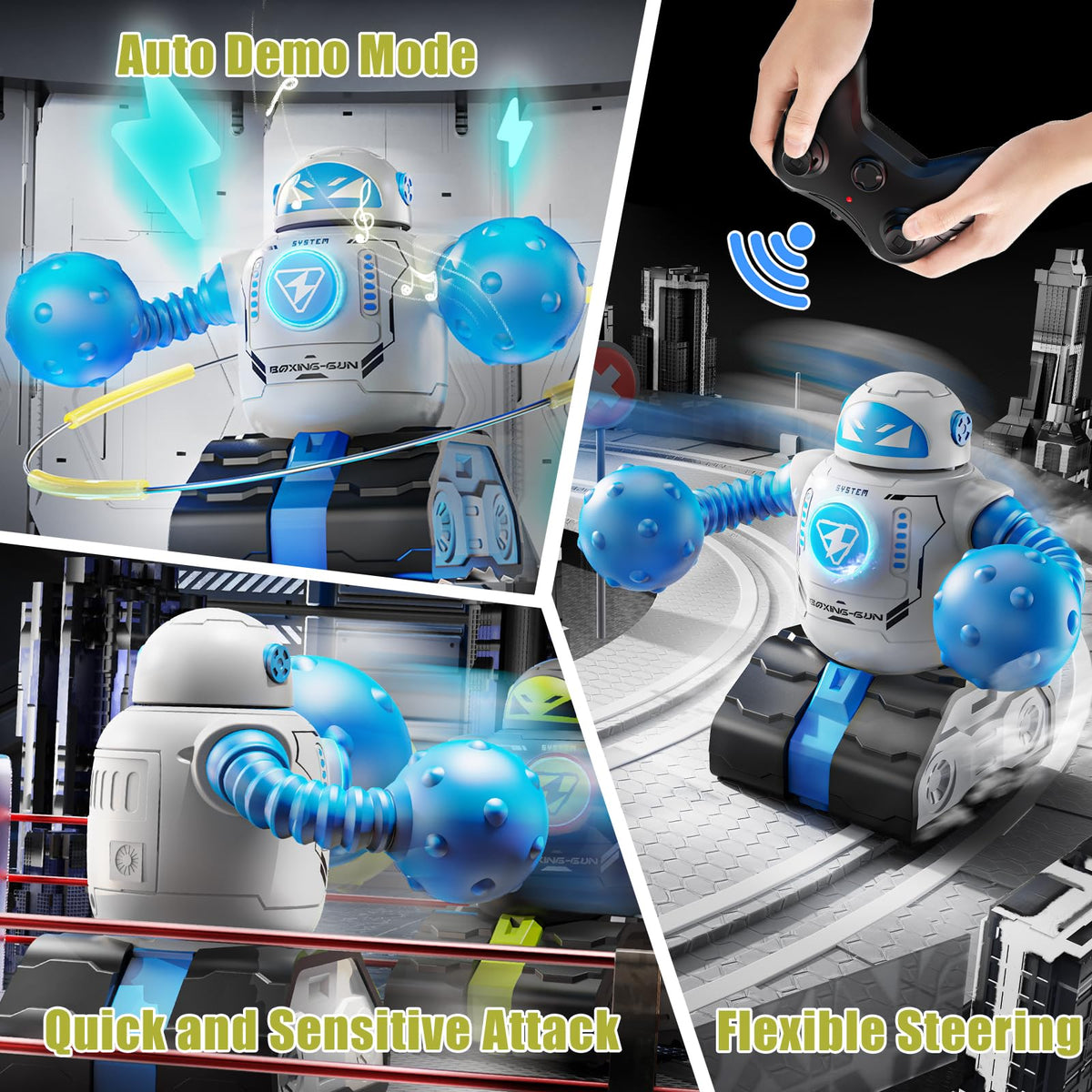 cxjoigxi led light effects on robots ideal for vivid display during battles