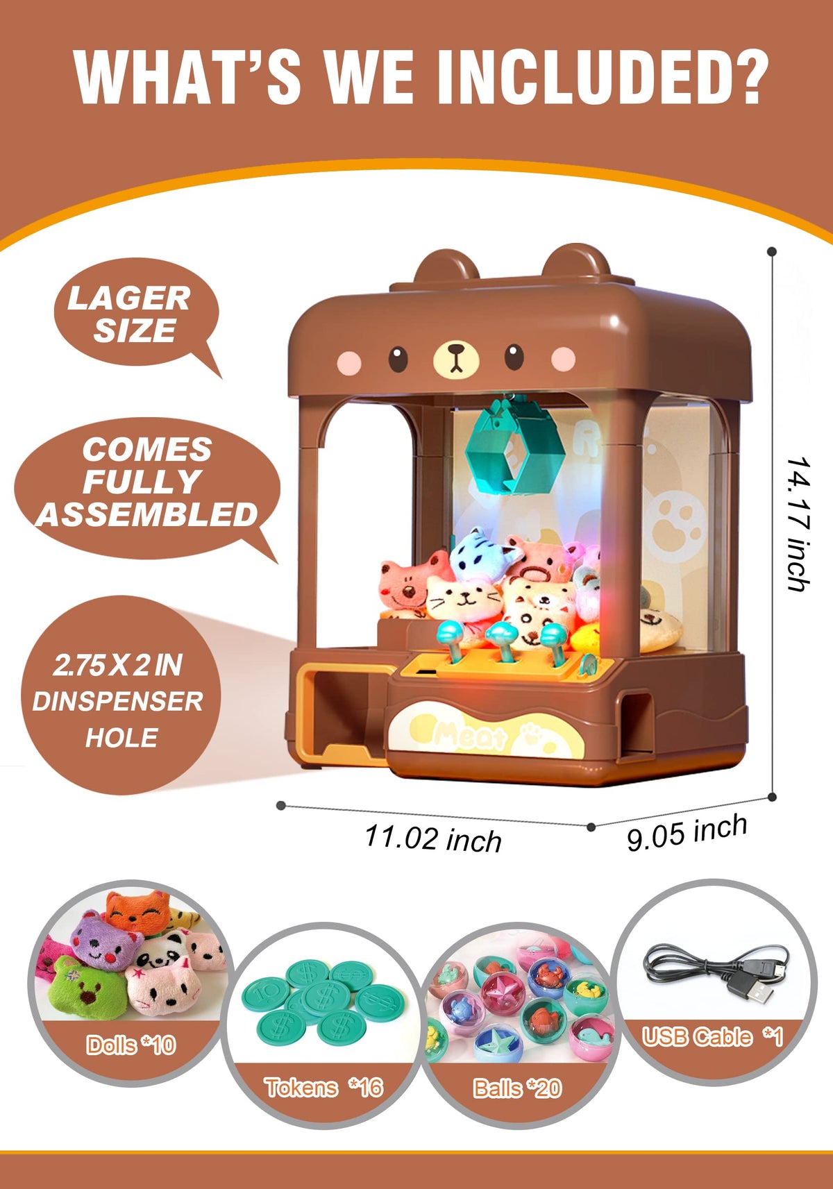 cxjoigxi prize chamber shows drops and candy rewards for kids