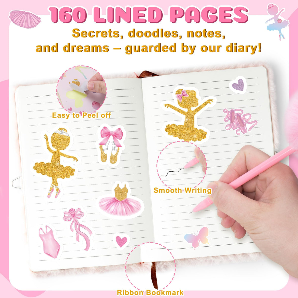CY2SIDE ballet coin purse complements journaling with style.