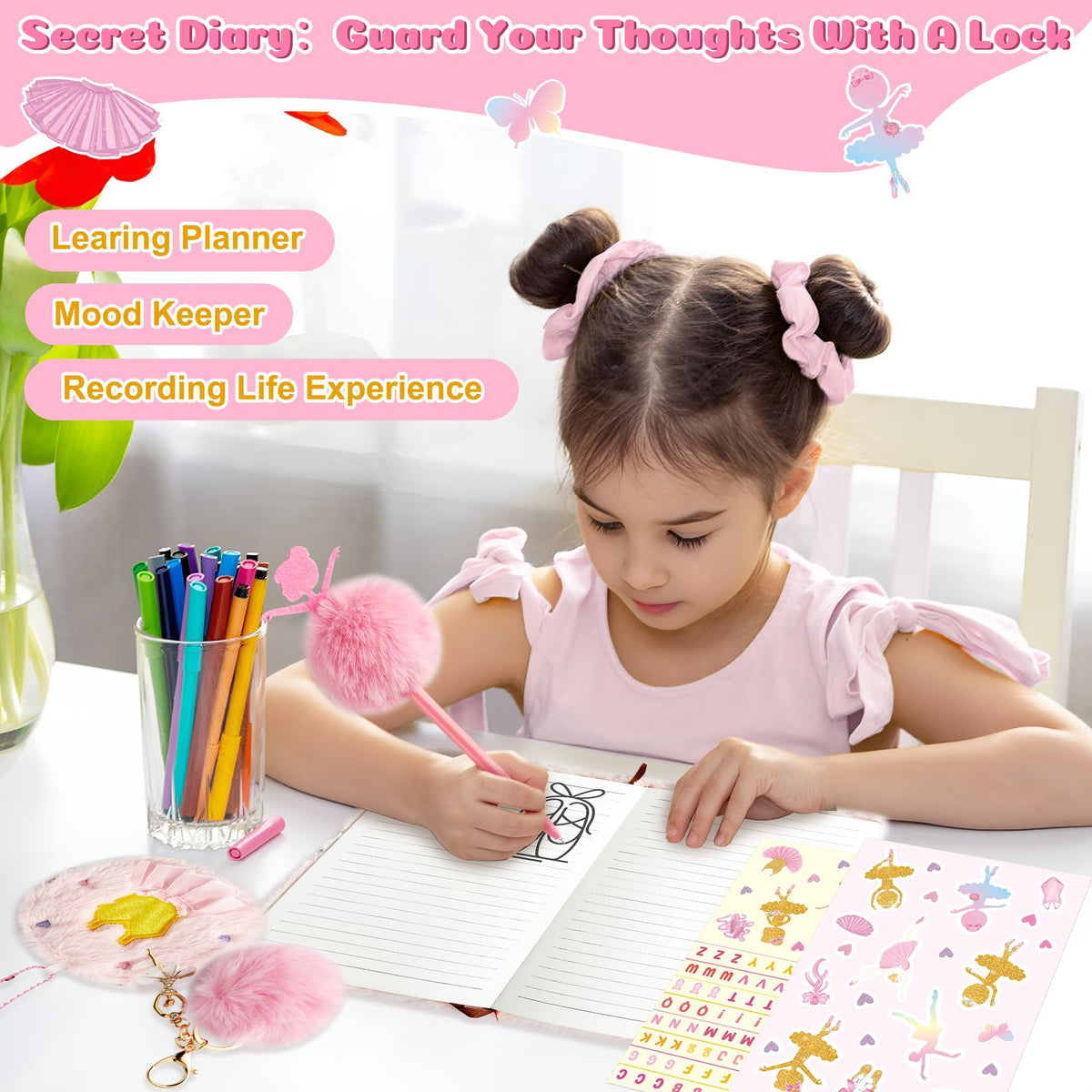 CY2SIDE stickers to personalize pages and decorate the diary.