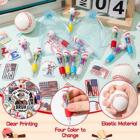 CY2SIDE baseball pen with stickers adds fun writing and school flair