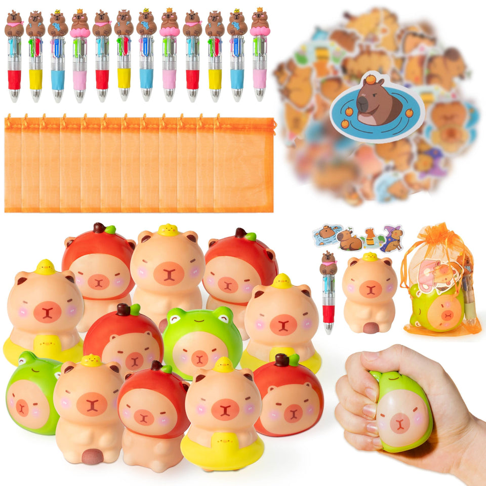 CY2SIDE capy squeeze toy close-up shows soft foam for sensory play