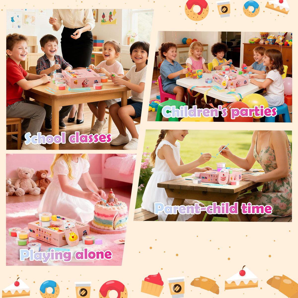 CyAJM air-drying clay creations ready to display without ovens