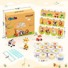 CyAJM animal-modeling clay shows colorful animal models for expressive play.