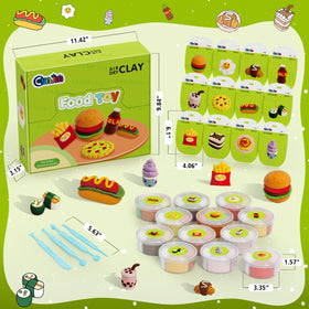 CyAJM cake-themed modeling clay set with four vibrant colors for quick cake sculptures.