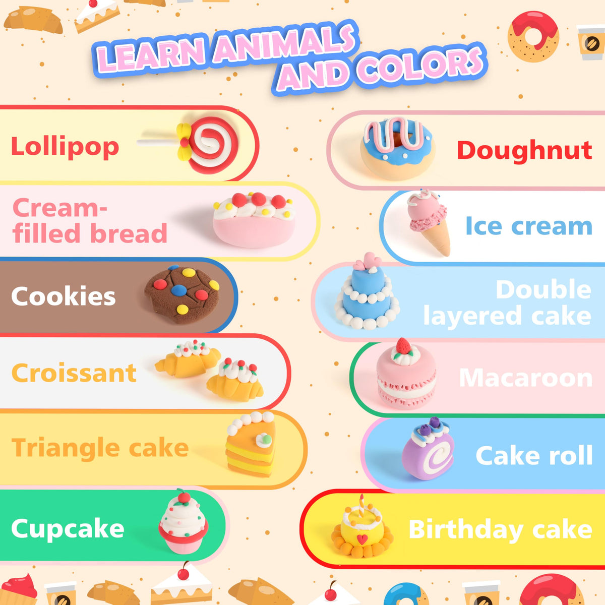 CyAJM step-by-step instruction cards guide cake-model creations