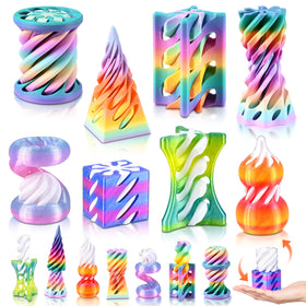 Cybermaker 8-pack spiral cone fidget toy for focused work and calm moments.