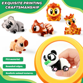 Cybermaker desk collectibles brighten rooms with colorful forest friends on display.