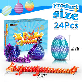 Cybermaker dragon egg articulates for tactile fidget play and focus.