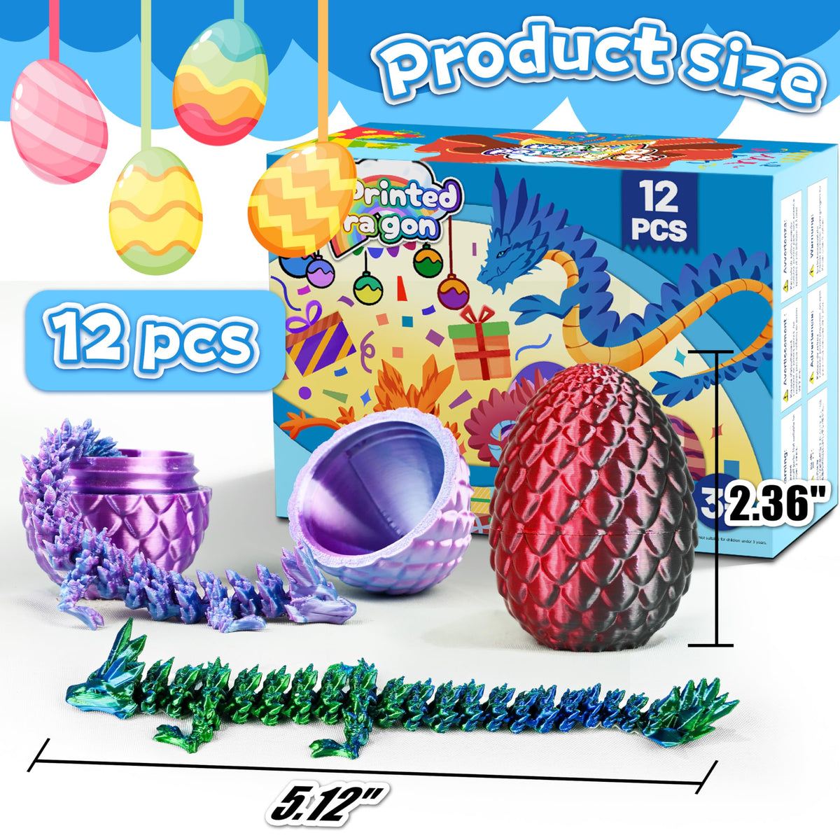 Cybermaker Dragon Egg red sheen highlights collectible charm for gifting and decor.