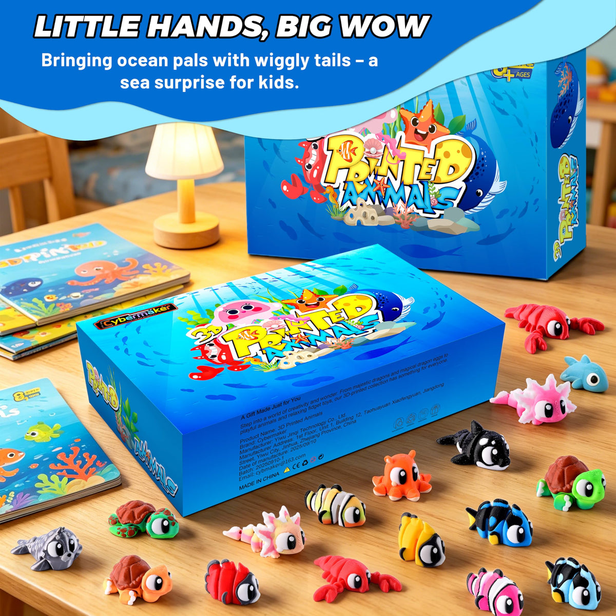 Cybermaker Easter basket stuffer ocean creatures bring a playful surprise