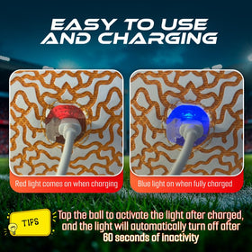 Cyclryador glow football ideal for camping, beach, and backyard games.