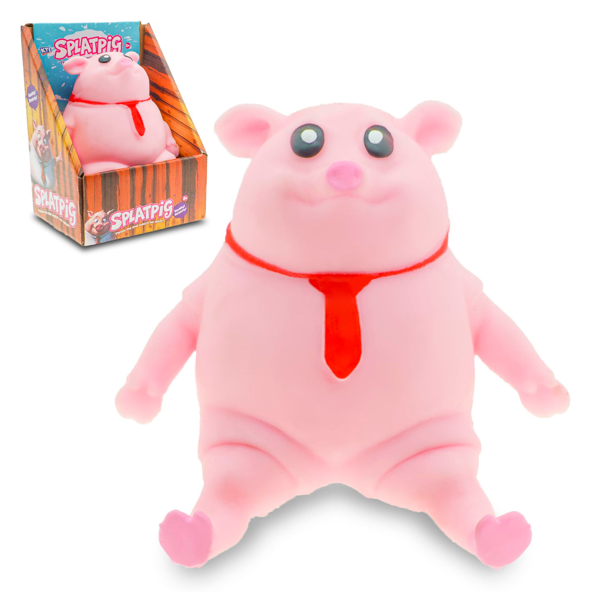CYICTOY pink pig squishy toy provides soft stress relief on the desk.