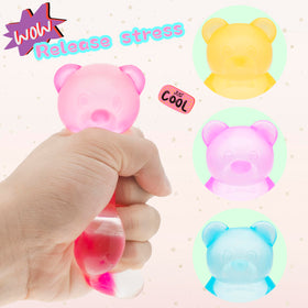 CYICTOY hand squeezing a high-density stress ball for durable relief