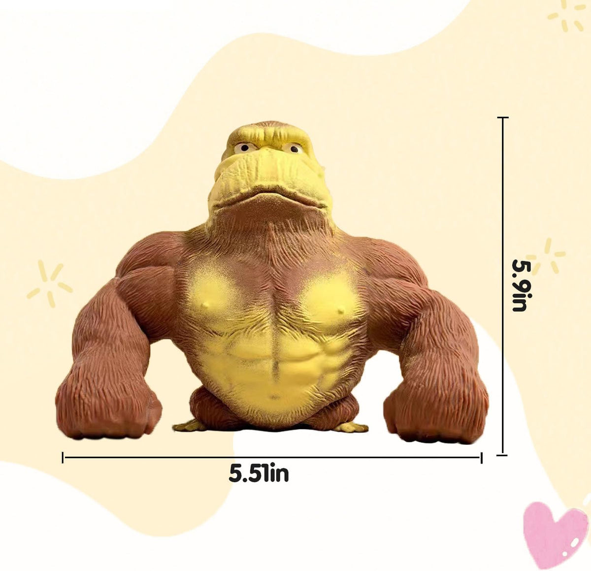 CYICTOY stretchy monkey soft-texture highlights comfortable non-sticky material