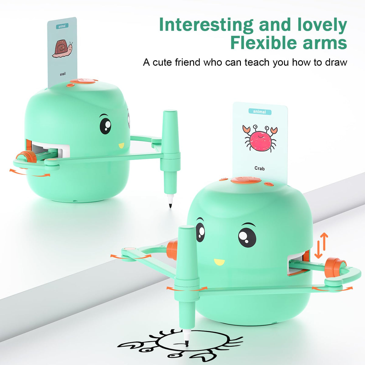 CYJBE drawing robot with 16-color pens for vibrant art projects