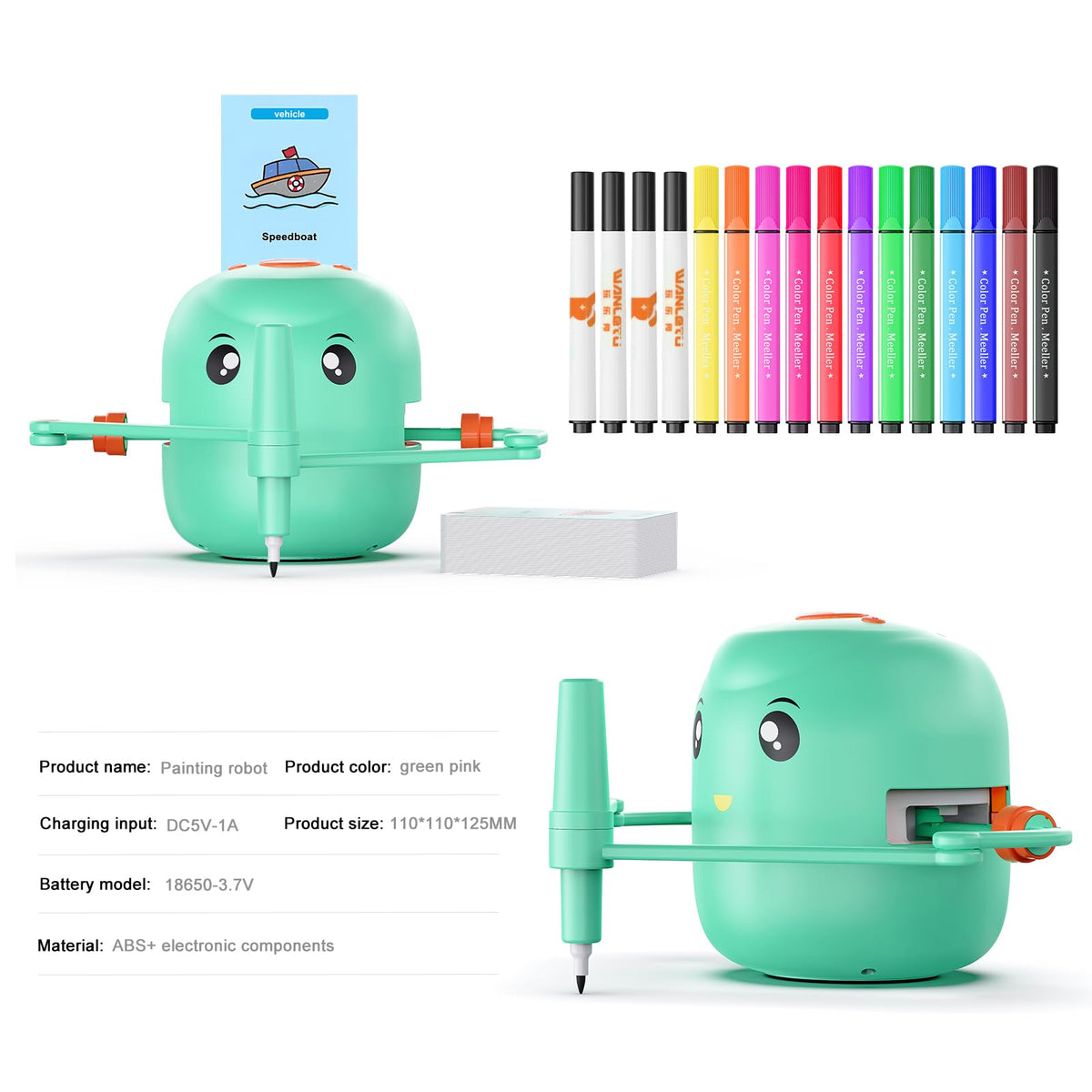 CYJBE drawing robot gift packaging for 5+ year olds