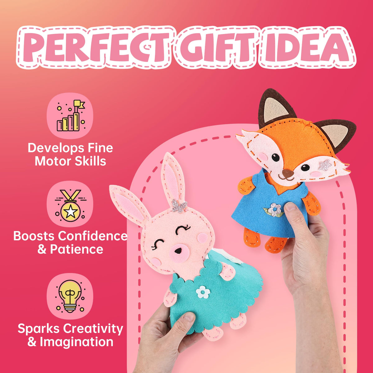 Cymbana Kid Sewing Raccoon Creative Accessories: design crowns and necklaces for your buddy