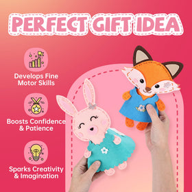 Cymbana Kid Sewing Raccoon Creative Accessories: design crowns and necklaces for your buddy