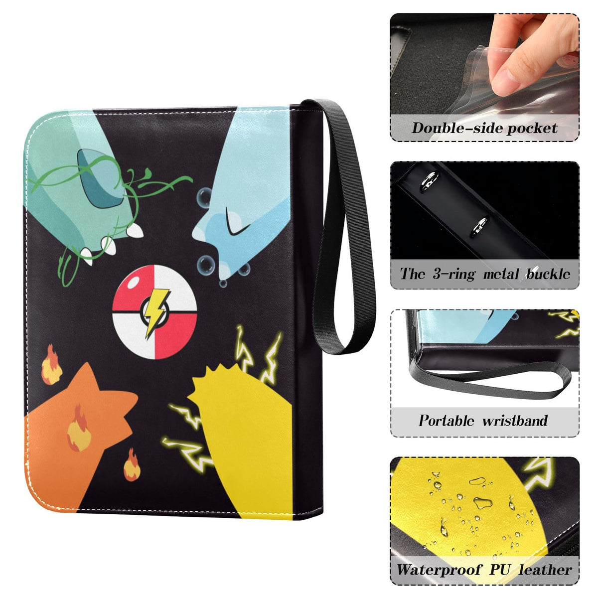 CYNAPIP binder interior with acid-free pages protects cards from long-term damage.