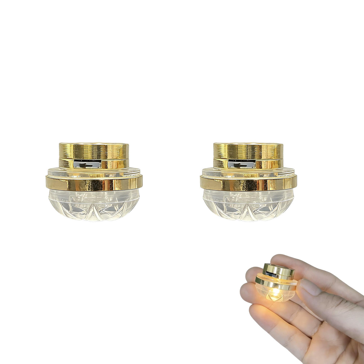 Cyraft dollhouse ceiling light gold set of 2 enhances miniature room ambiance.