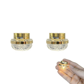 Cyraft dollhouse ceiling light gold set of 2 enhances miniature room ambiance.