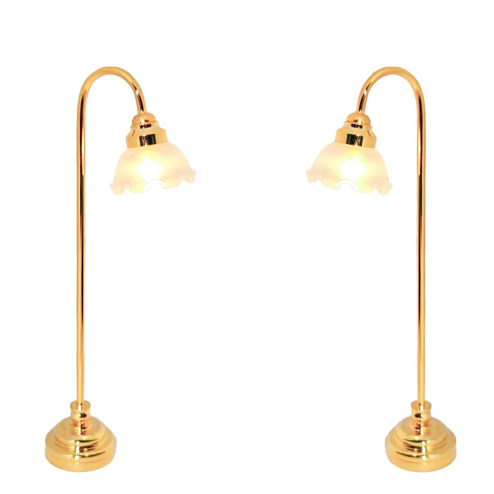 Cyraft plastic shade highlights vintage detailing for charming mini interiors.