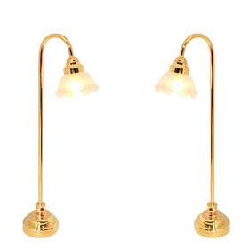 Cyraft plastic shade highlights vintage detailing for charming mini interiors.