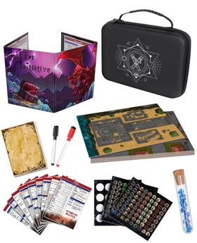 CZYY all-in-one mini RPG kit DM screen keeps notes accessible during sessions.