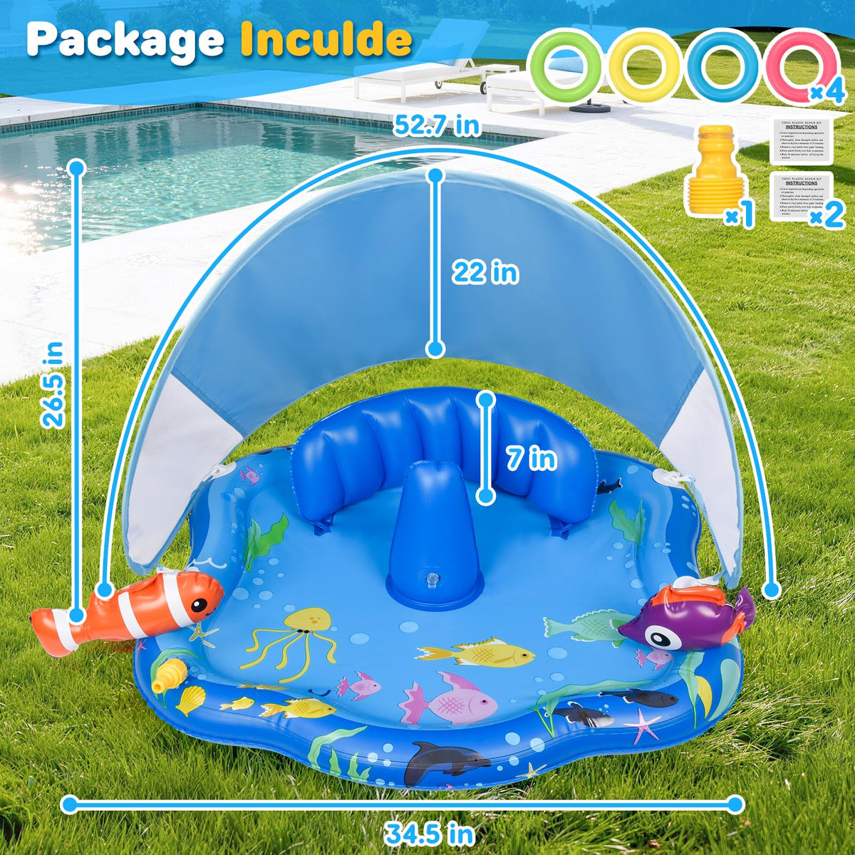 CZCUUDZ educational marine play encourages curiosity and hand-eye coordination.