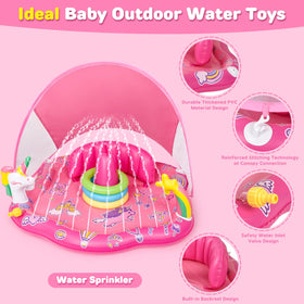 CZCUUDZ portable splash mat is suitable for indoor or outdoor use.