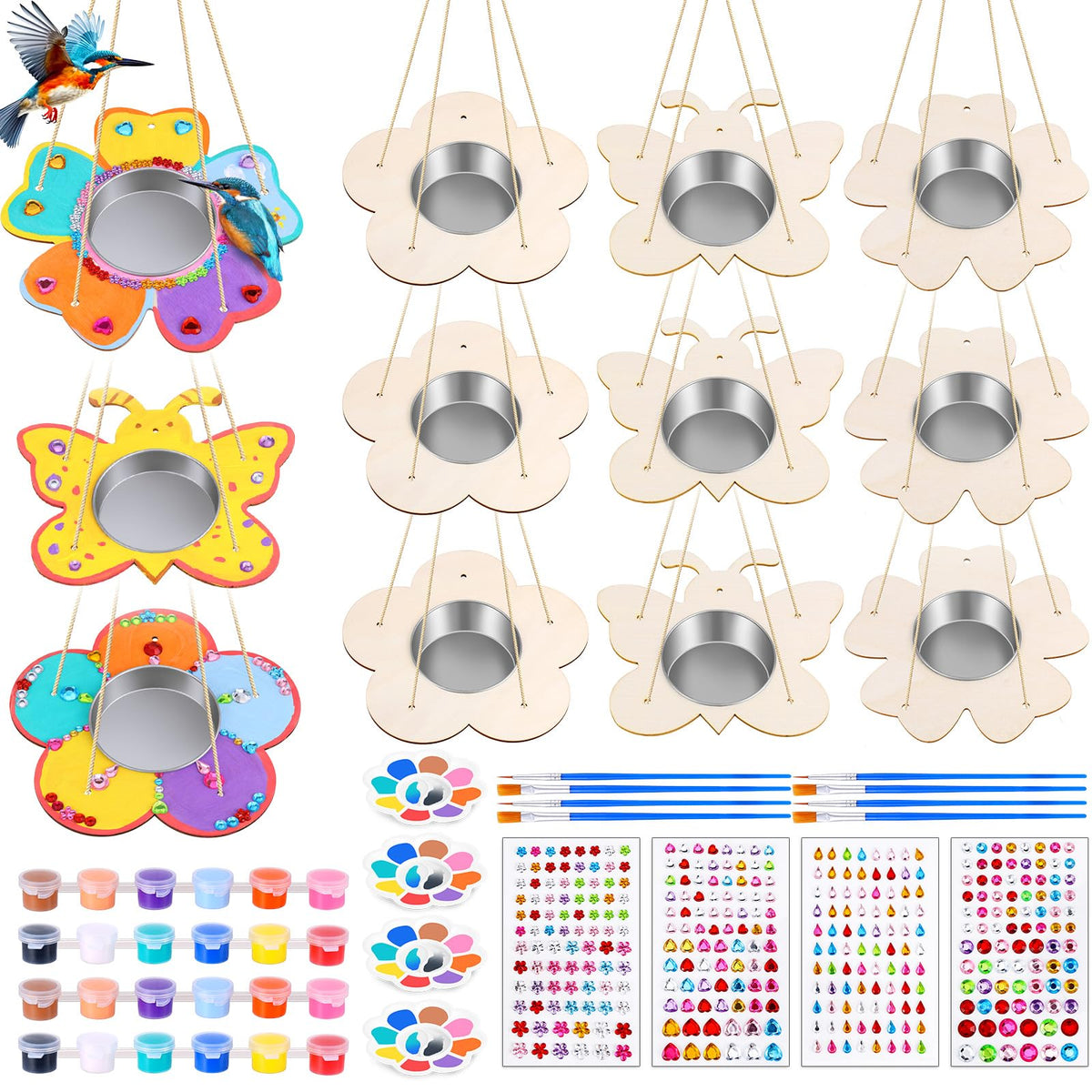 Czlotyh bird feeder kit assembly for kids, easy outdoor craft project.
