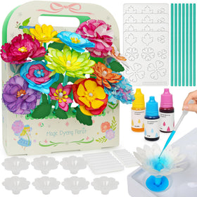 CZTCDP Paper Flower Science Kit color-changing flowers for kids' STEM exploration