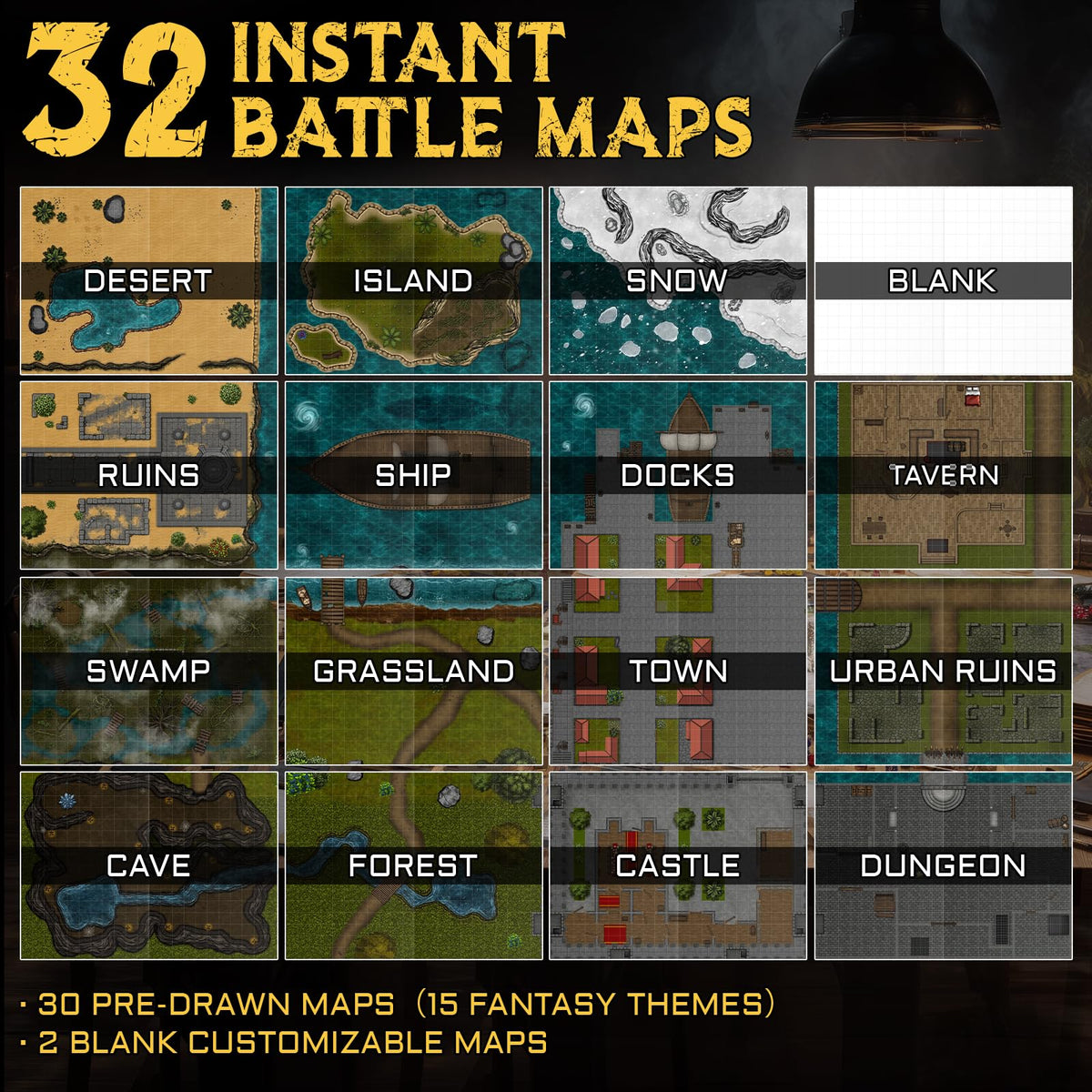 CZYY battle map book closed cover showcases compact, portable RPG terrain kit
