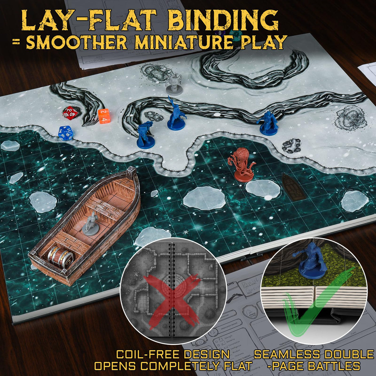 CZYY DND Battle Map Book interactive scenery tokens enhance real-time tactics