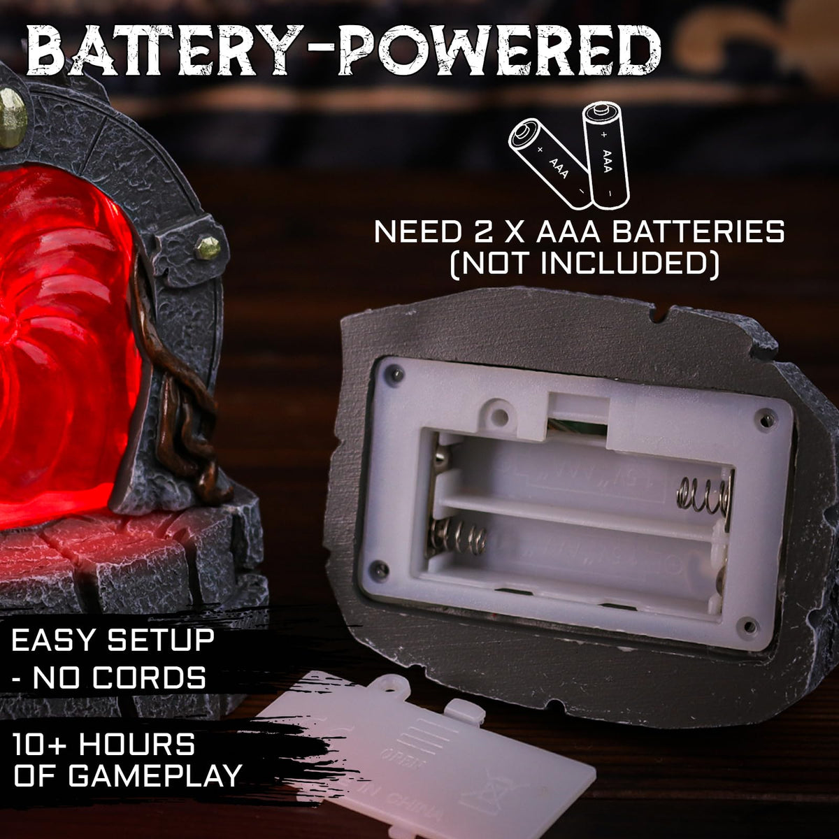 CZYY battle mat portal glow provides atmospheric lighting