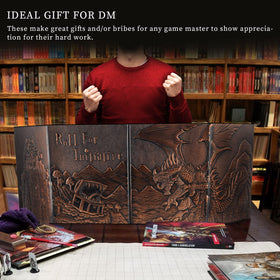 CZYY DND screen stands 12x36 with four panels for visibility