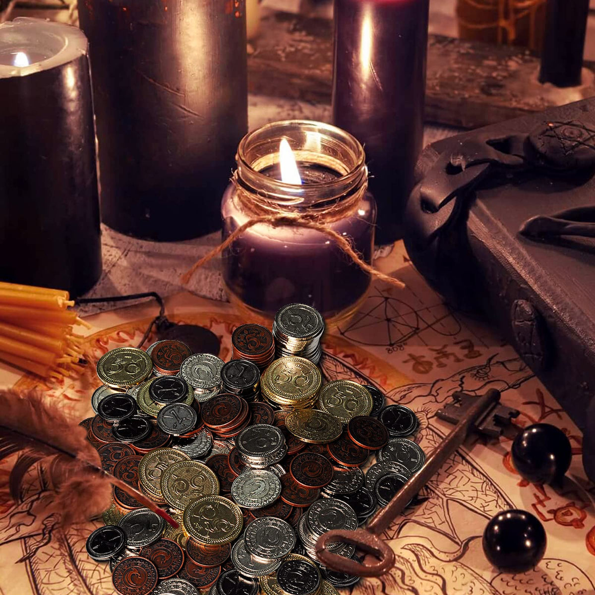 CZYY treasure coins ideal for LARP, puzzles, and currency props